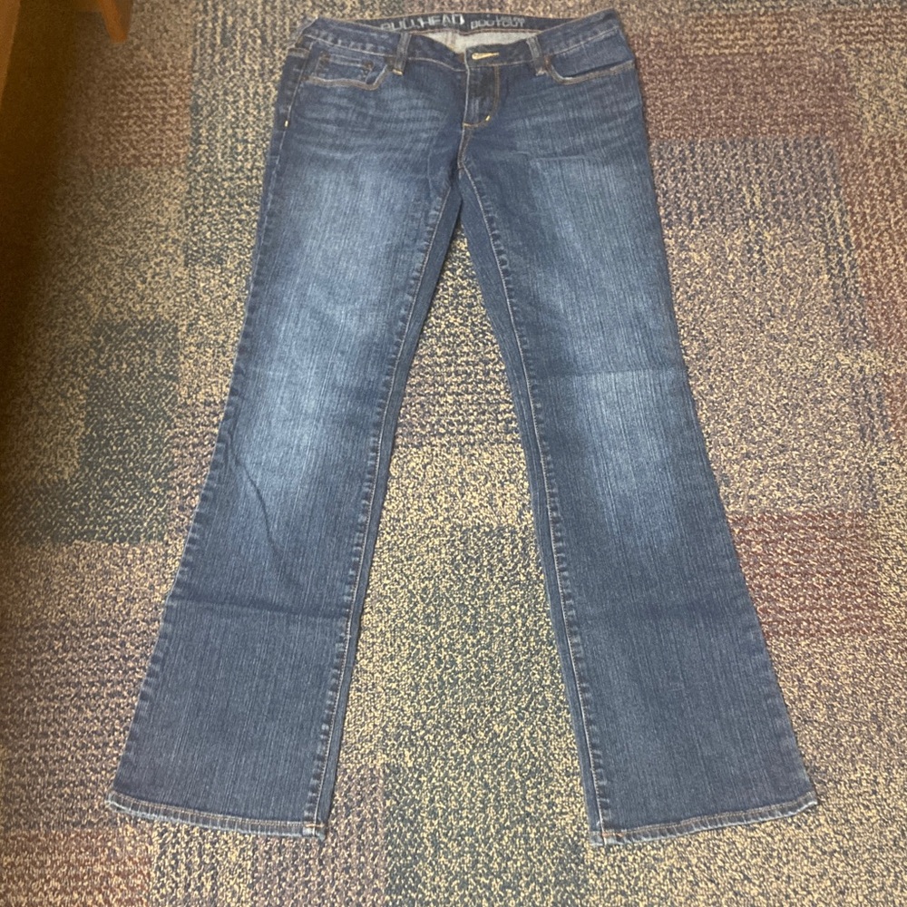 Bullhead Women's Dark Blue Flare Jeans